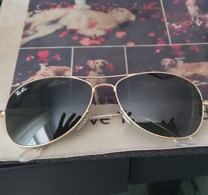 RayBan gold rim aviator glasse Women's